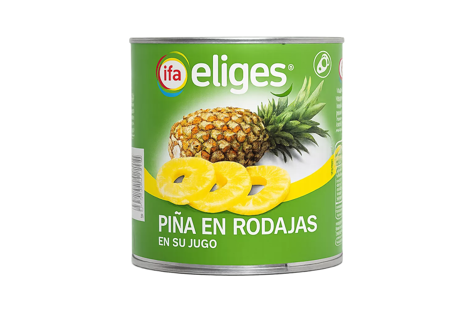 ChatGPT Image 16 may 2026, 10_34_15 a.m. Piña en su jugo (Ifa Eliges) lata de 490 g