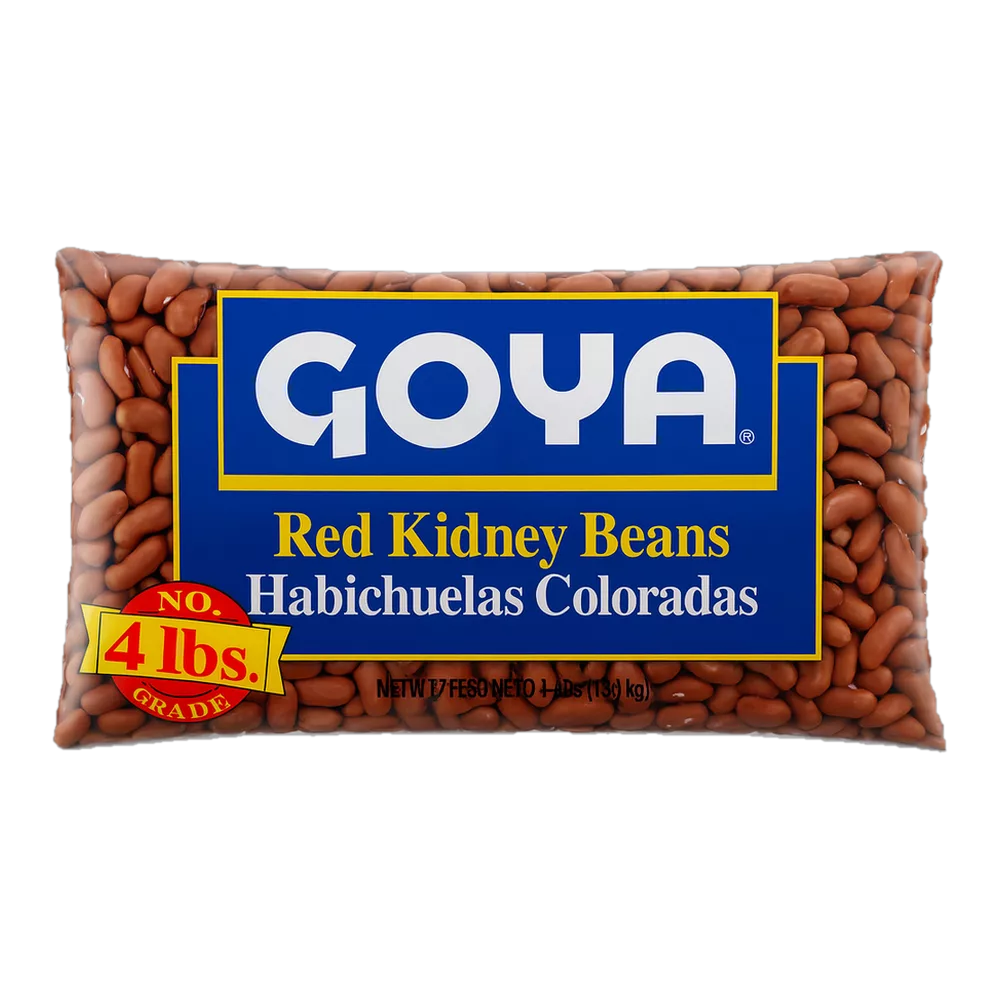 0004102000084 Frijoles colorados - red kidney beans (Goya) 4 lb 1.81 kg - MercoCaribe