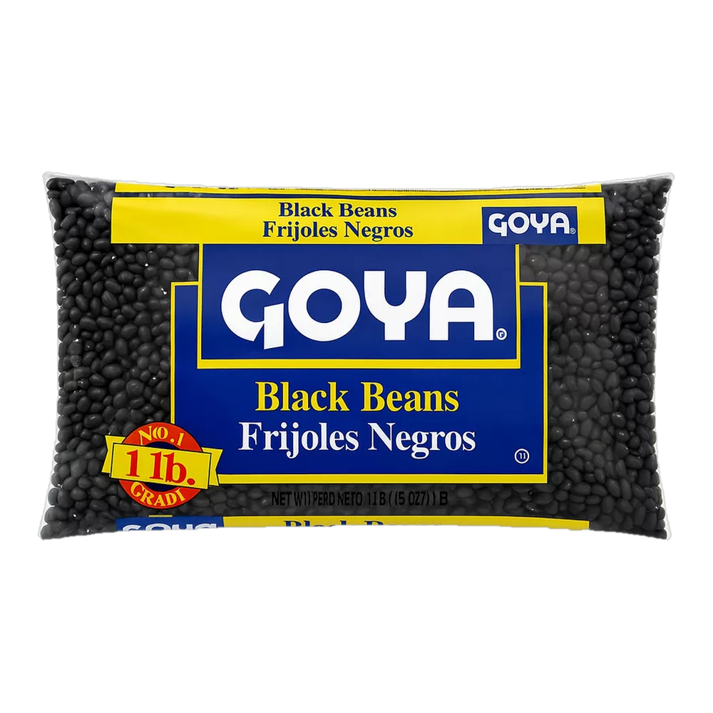 0004102000085 Frijoles negros - black beans (Goya) 4 lb 1.81 kg - MercoCaribe