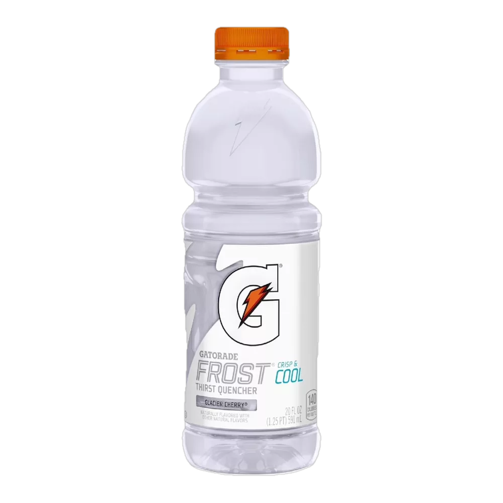 0004131000066 Bebida funcional (Gatorade) frost - glacier cherry 20 oz 591 ml