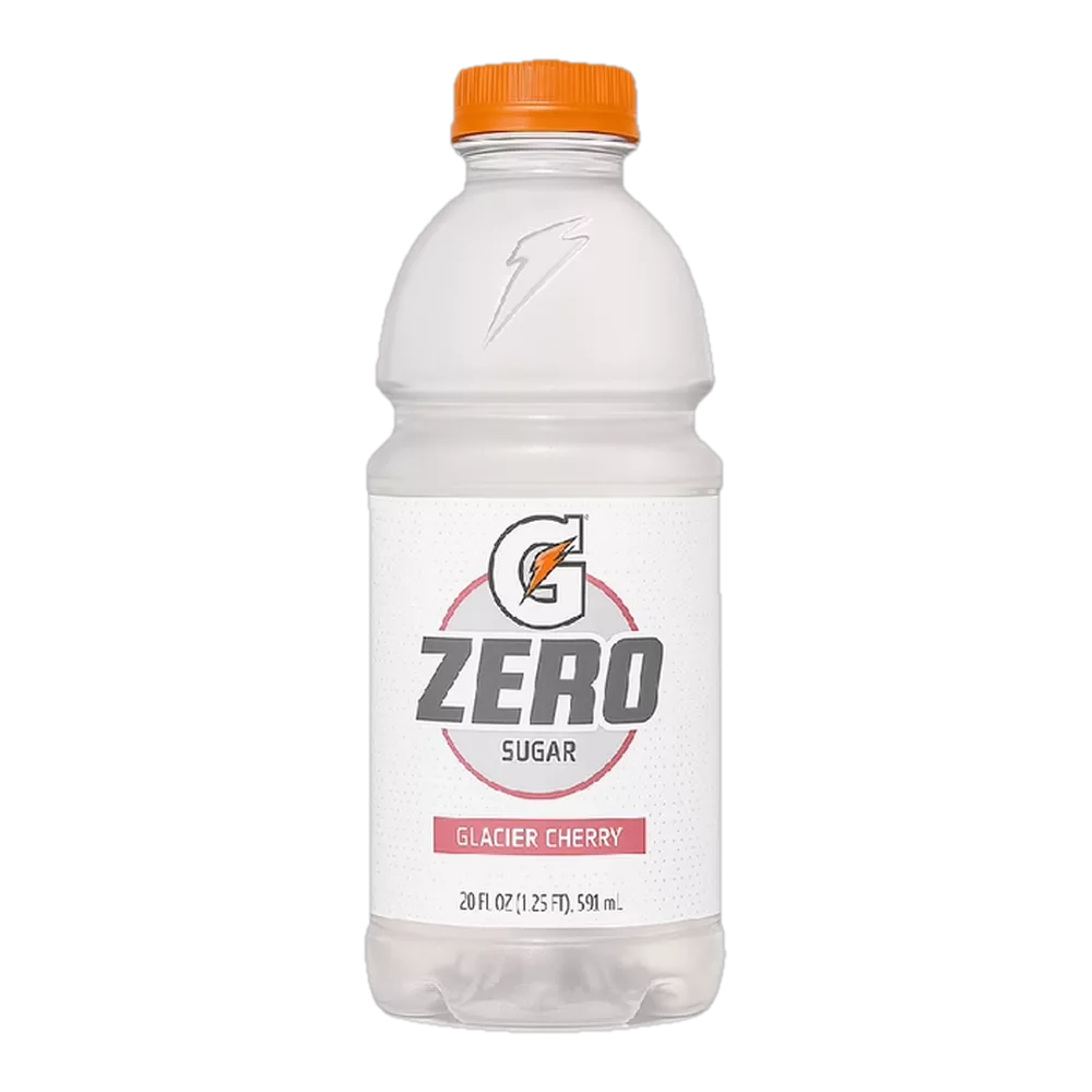 0004131000072 Bebida funcional (Gatorade) zero sugar - glacier cherry 20 oz 591 ml