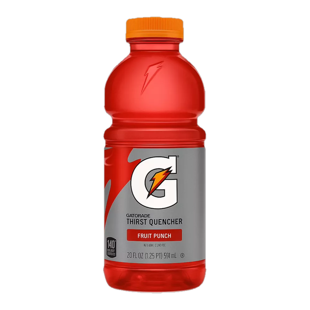 0004131000094 Bebida funcional (Gatorade) thirst quencher - fruit punch 20 oz 591 ml