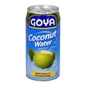 Agua de coco con pulpa - coconut water (Goya) 11.8 oz 350 ml