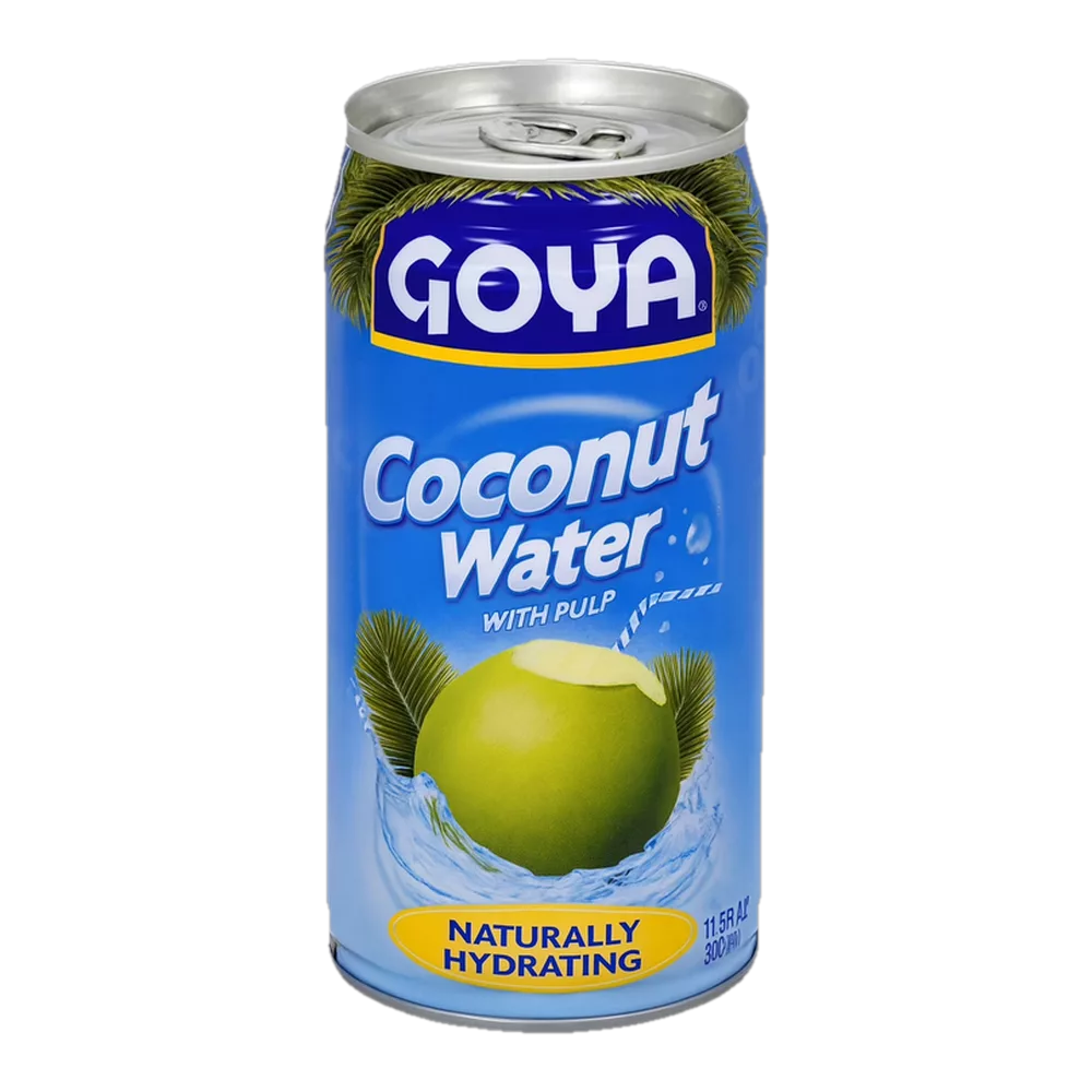 0004131600050 Agua de coco con pulpa - coconut water (Goya) 11.8 oz 350 ml - MercoCaribe
