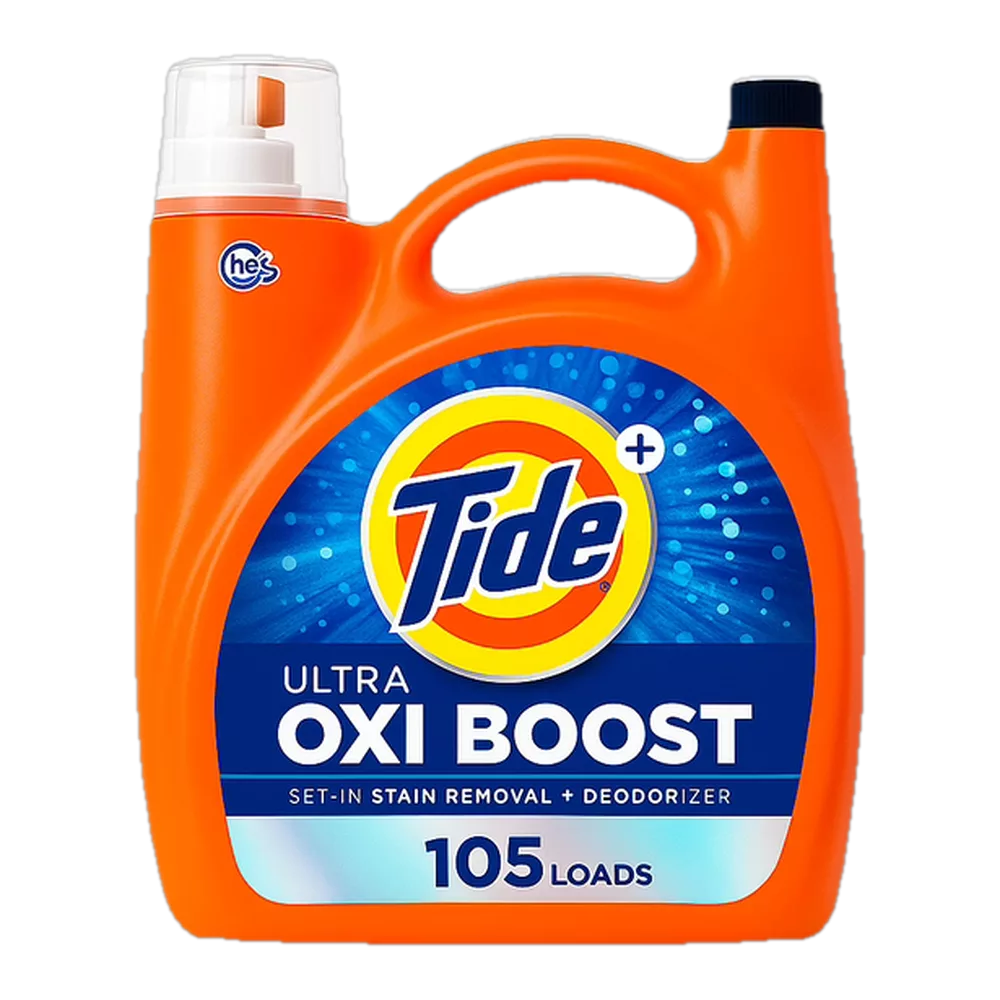0004151000056 Detergente líquido - ultra oxi boost 115 lavadas (Tide) 147 oz 4.34 l - MercoCaribe