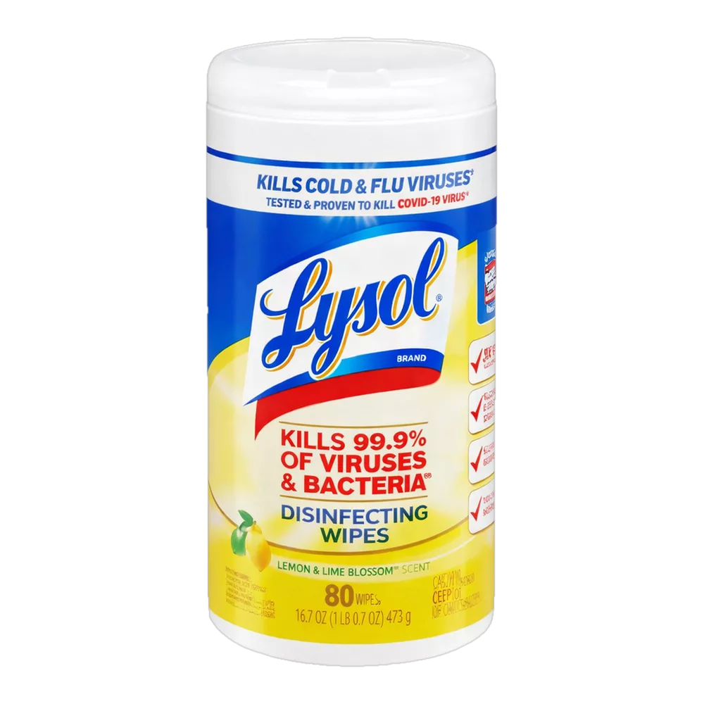 0004151200086 Paños de limpieza - lemon & lime blossom (Lysol) 17.7 oz 502 g 85 ud. - MercoCaribe
