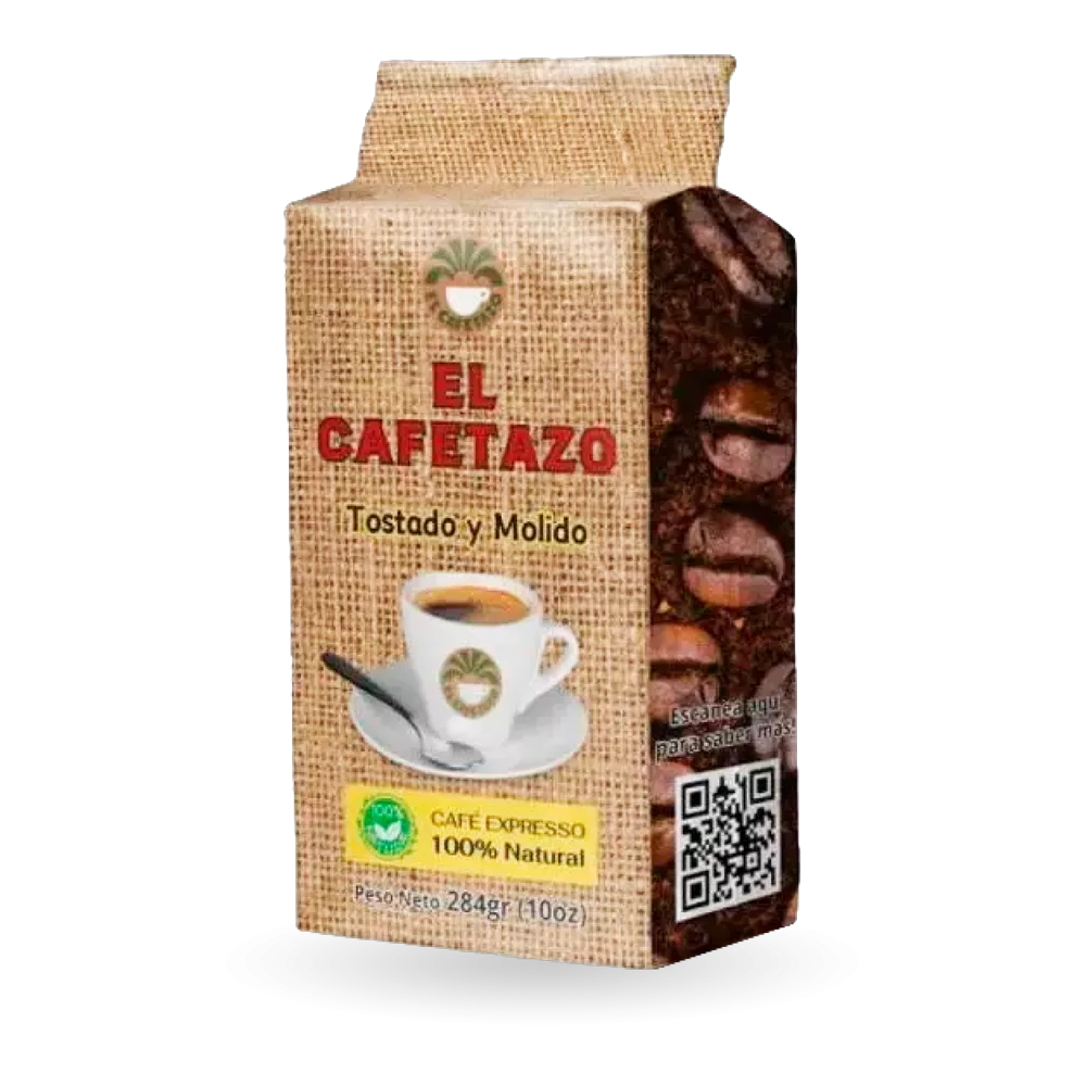 1010000046 Café espresso tostado y molido (El Cafetazo) 284 g