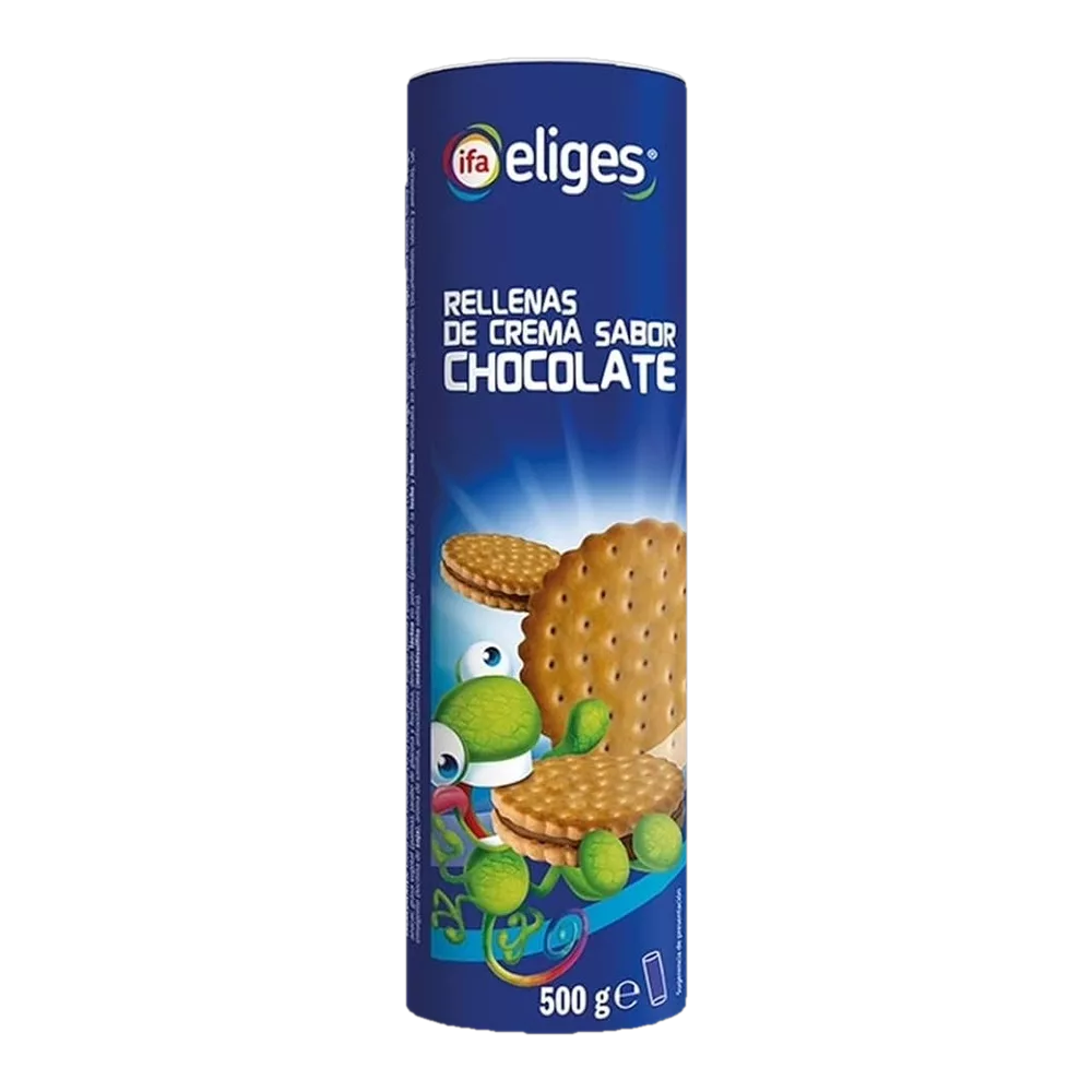 1010000184 Galletas rellenas de chocolate (Ifa Eliges) 500 g