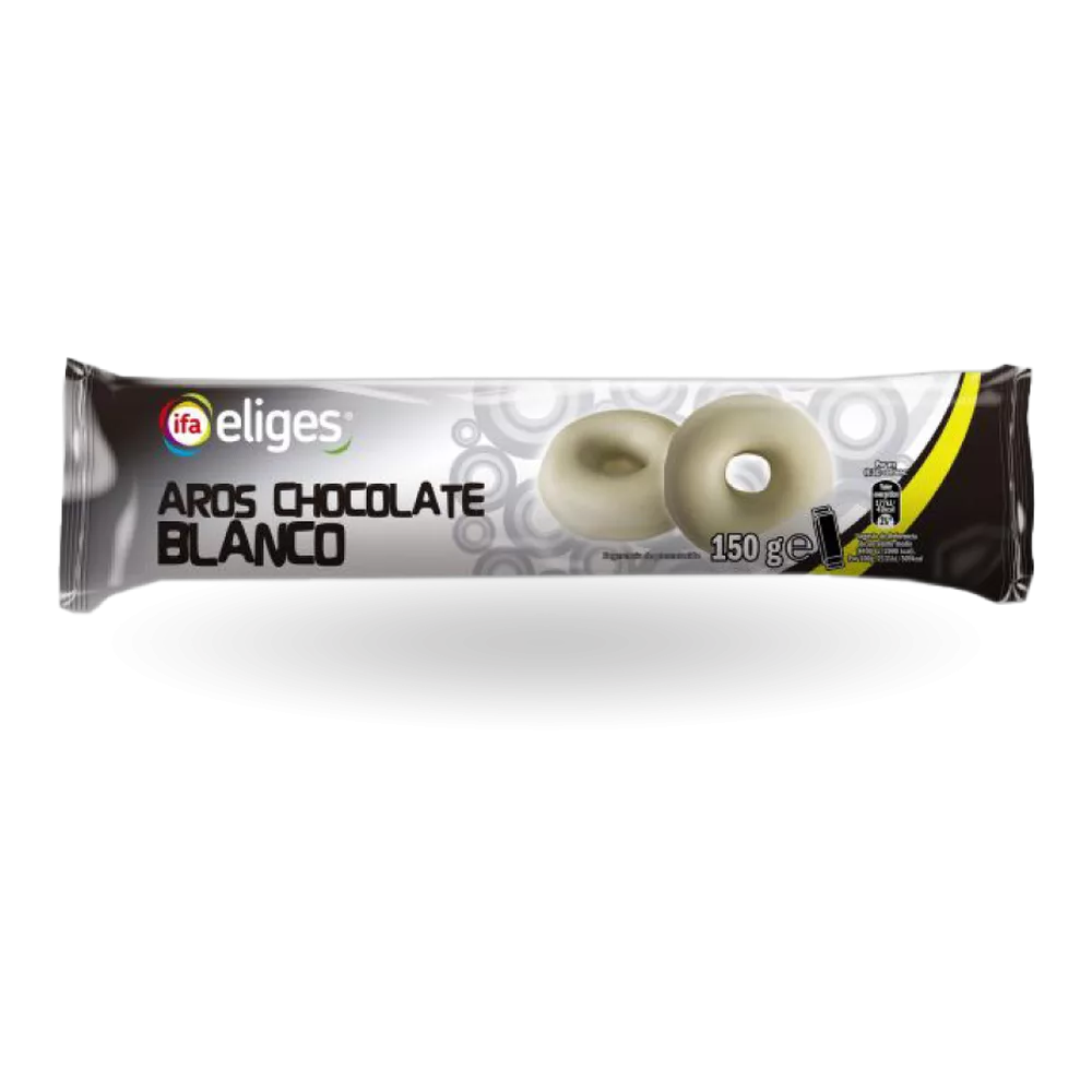 1010110041 Galletas aros de chocolate blanco (Ifa Eliges) 128 g