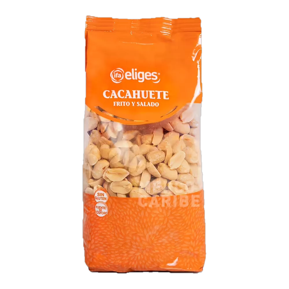 1017000008 Cacahuete pelado frito y salado (Ifa Eliges) paquete de 250 g
