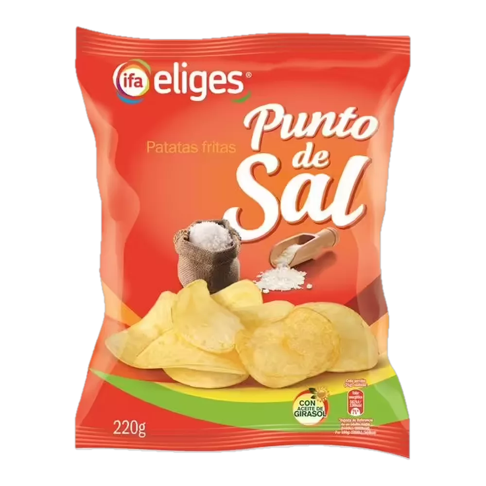 1017000017 Patatas fritas punto de sal (Ifa Eliges) paquete de 220 g