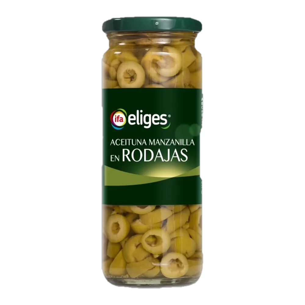 1017000046 Aceituna verde en rodajas (Ifa Eliges) 130 g
