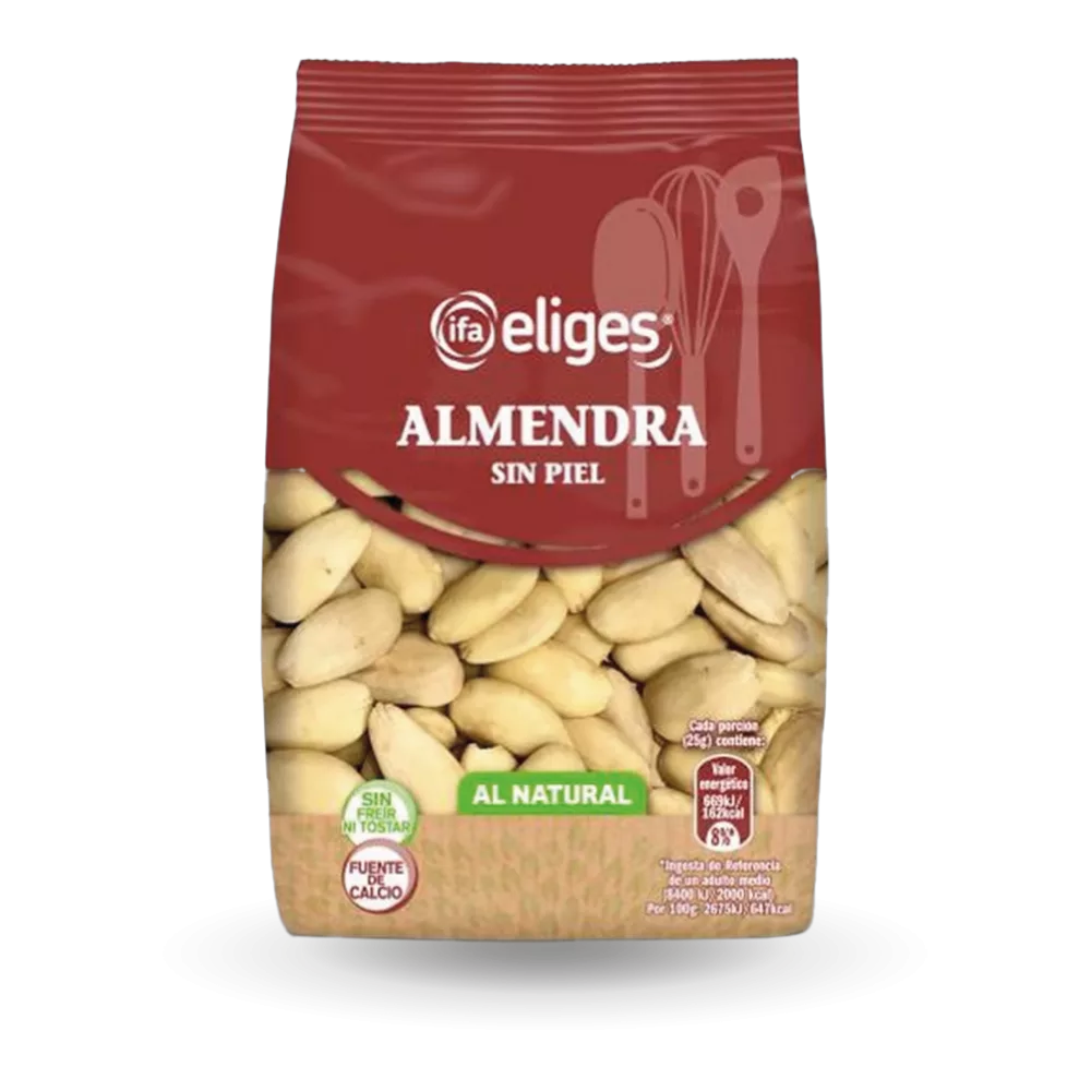 1017000066 Almendra al natural s/piel (Ifa Eliges) 125 g - MercoCaribe