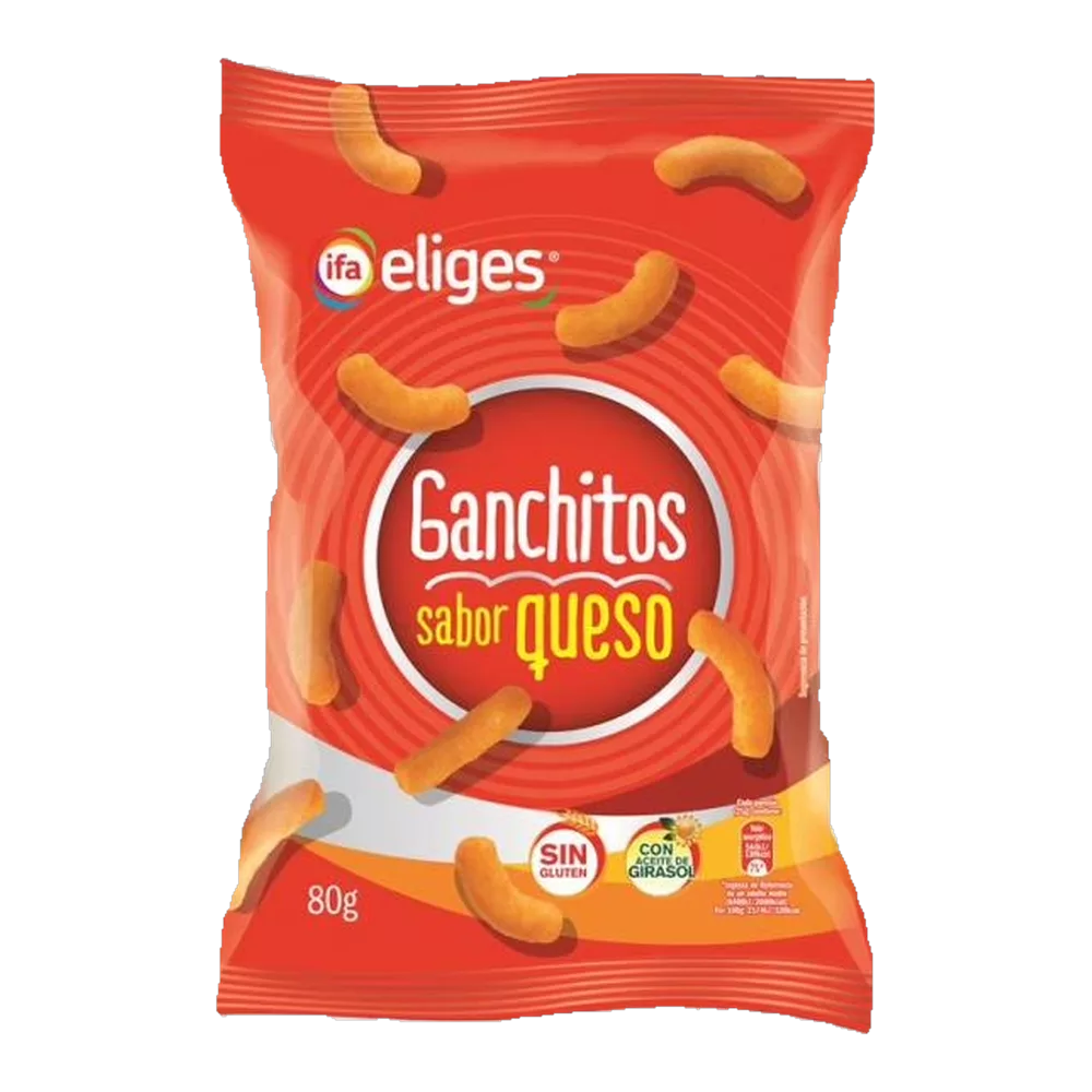 1017000087 Snack ganchitos sabor queso (Ifa Eliges) 80 g