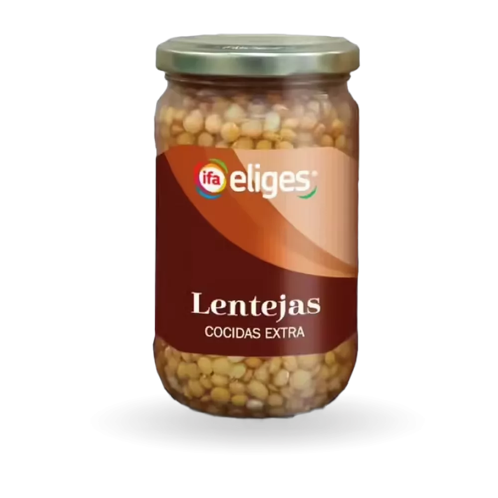 1020120014 Lentejas cocidas (Ifa Eliges) frasco de 210 g