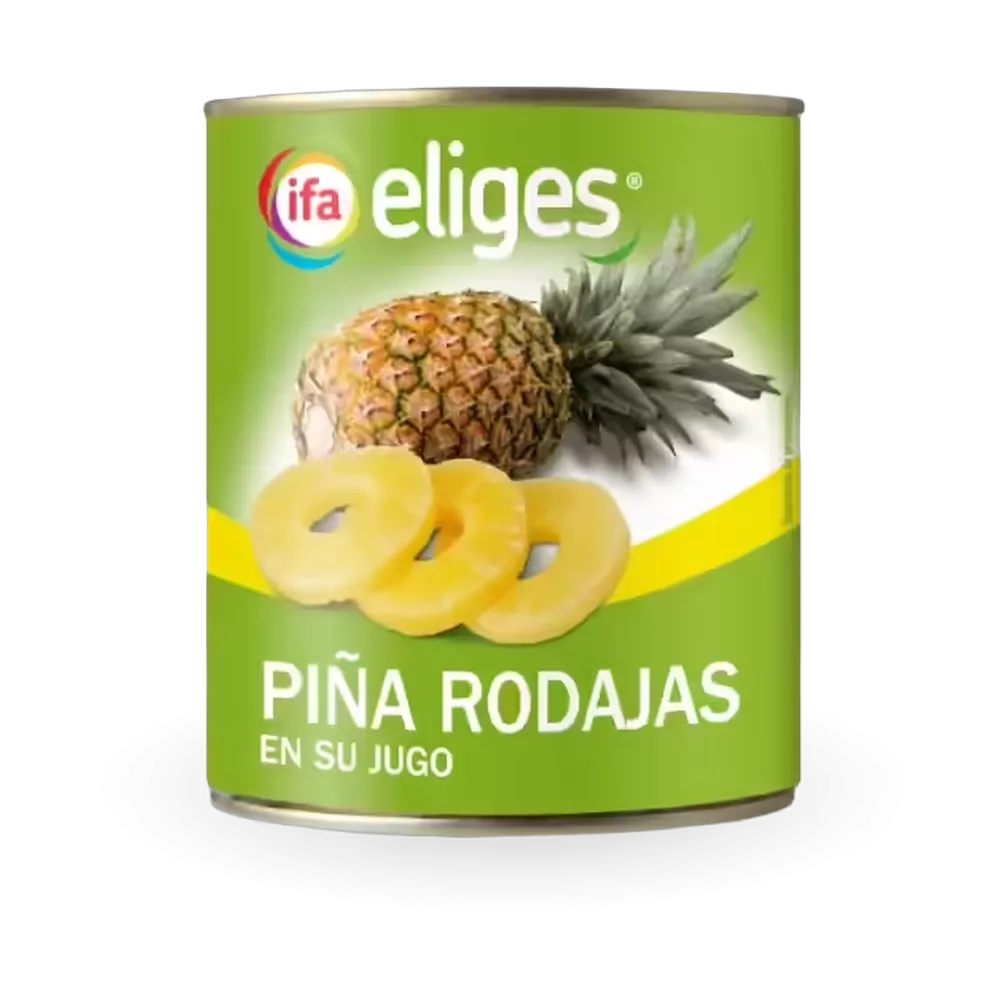 1021110007 Piña en su jugo (Ifa Eliges) lata de 490 g