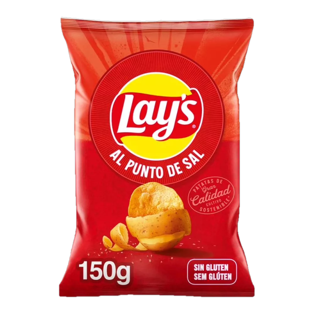 1101700095 Patatas fritas al punto de sal (Lays) 150 g