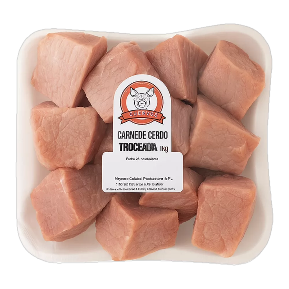 1212000245 Pierna de cerdo troceada (Frivatti) 1 kg
