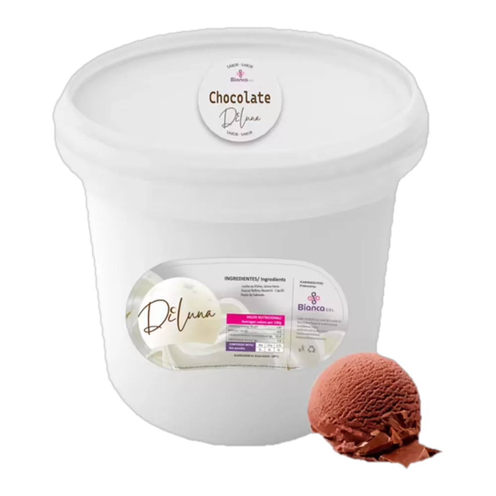 1213100106 Helado de chocolate -industrial- (Di Luna) 4 l