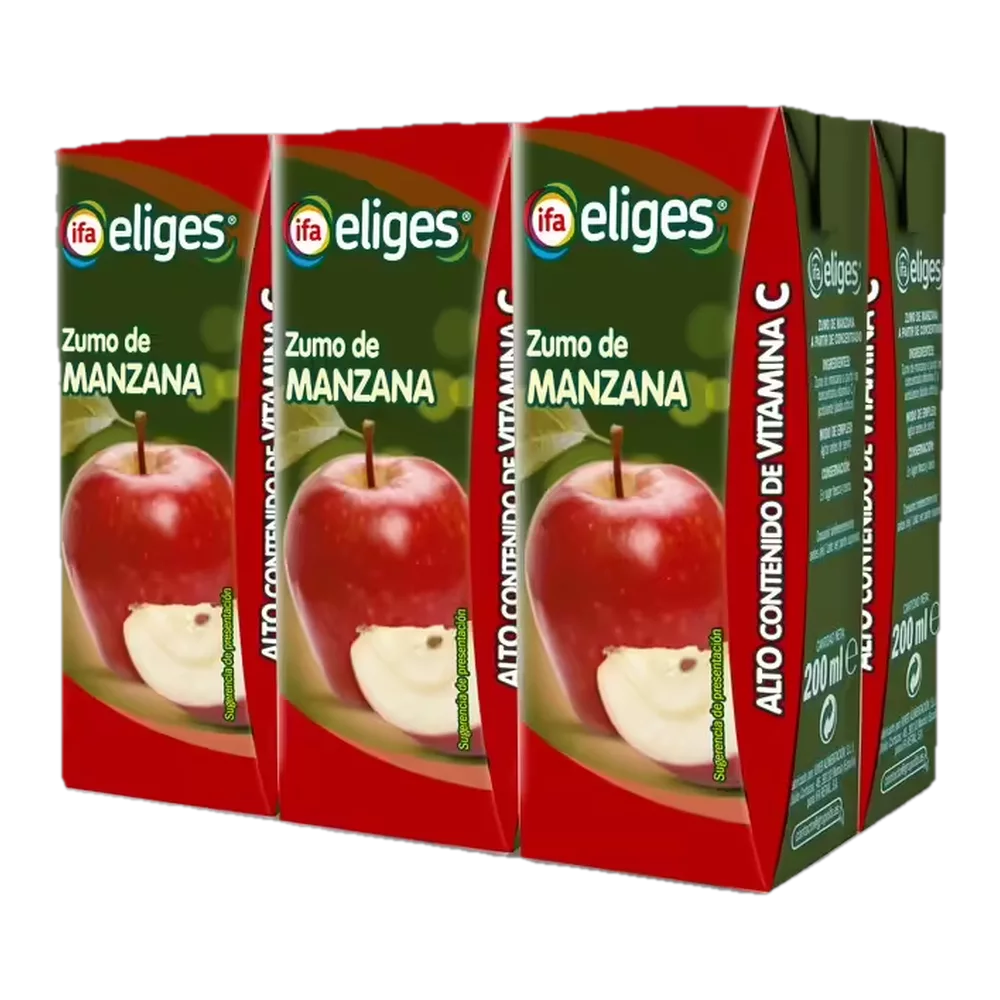 1316000004 Zumo de manzana (Ifa Eliges) 6 x 200 ml