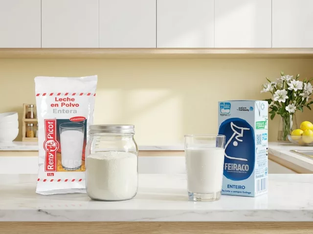 ¿Leche en polvo o leche entera?