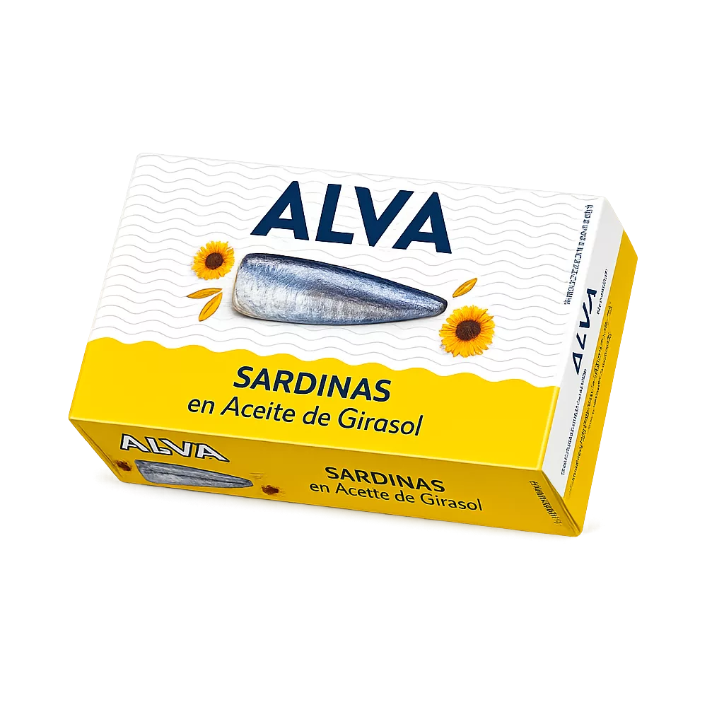 ChatGPT Image 12 may 2026, 21_07_53 Sardinas en Aceite de Girasol (Alva) 120g