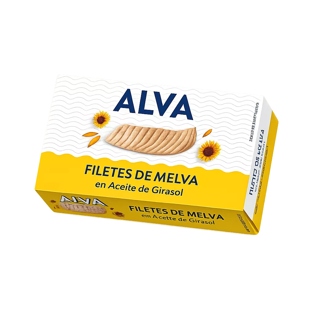 ChatGPT Image 24 may 2026, 18_43_55 Filetes de Melva en Aceite de Girasol (Alva) 115g