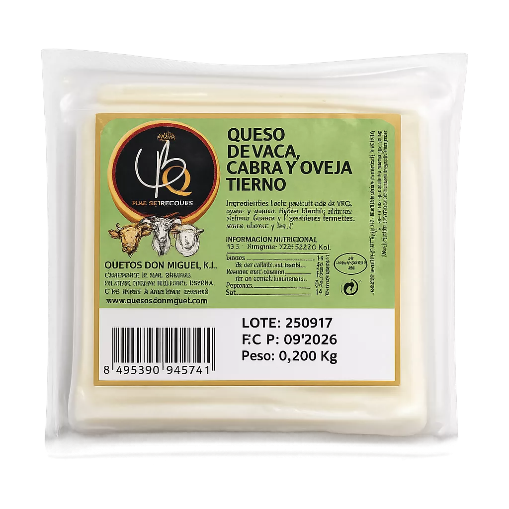 ChatGPT Image 25 may 2026, 15_36_15 Queso de Mezcla Tierno Cuña (Maese Becquer) 200g