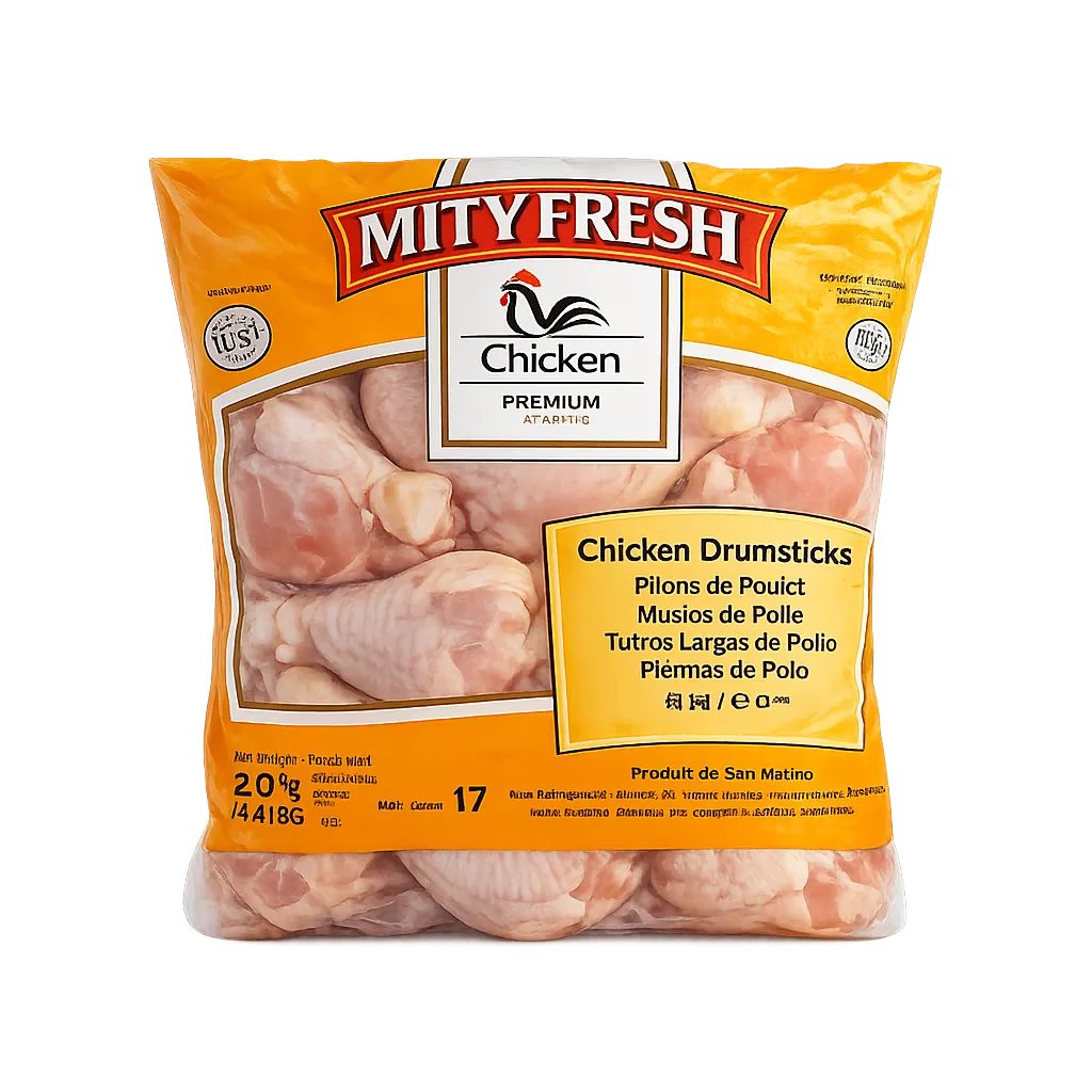 POLLO EN MUSLOS Muslos de pollo - Drumsticks (Mity Fresh) 2Kg