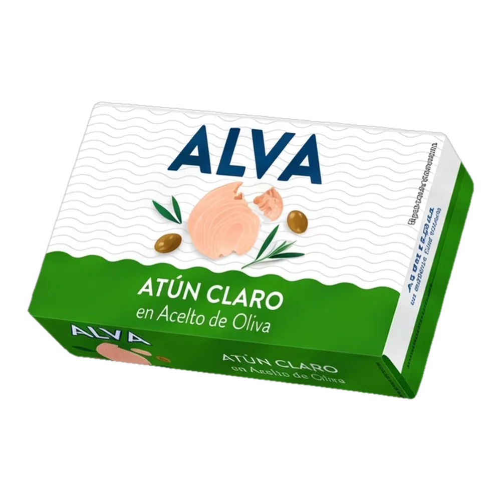 1001102100204 Atún Claro en Aceite de Oliva (Alva) 111g