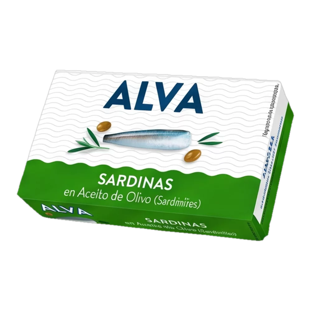 1001102100214 Sardinillas en Aceite de Oliva (Alva) 88g