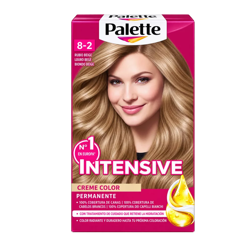 1001161000054 Tinte Color Intenso (Palette) Rubio Beige Nro.8.2