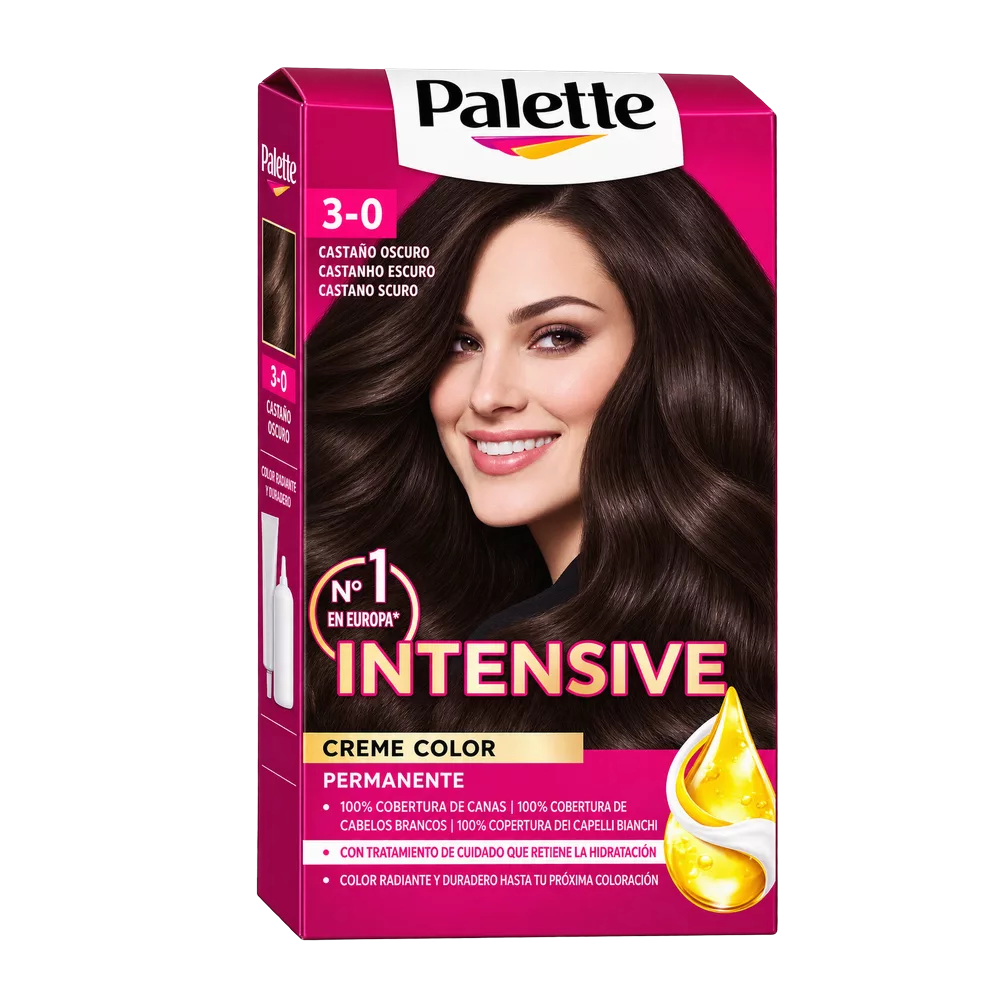 1001161000055 Tinte Color Intenso (Palette) Castaño Oscuro Nro.3