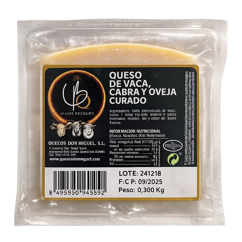11140004174-175 Queso de Mezcla Curado Mini (Maese Becquer) de 280 a 410g