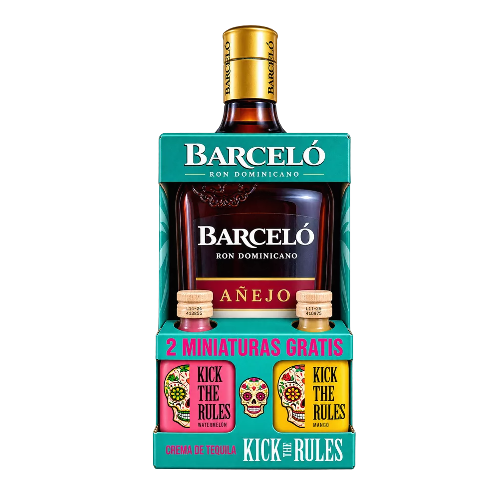 1312000007 Ron Barcelo Añejo 700ml - MercoCaribe