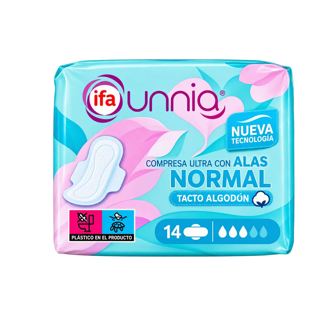 1615000017 Compresa Ultra Alas Normal Plegables (Ifa Unnia) 14ud.