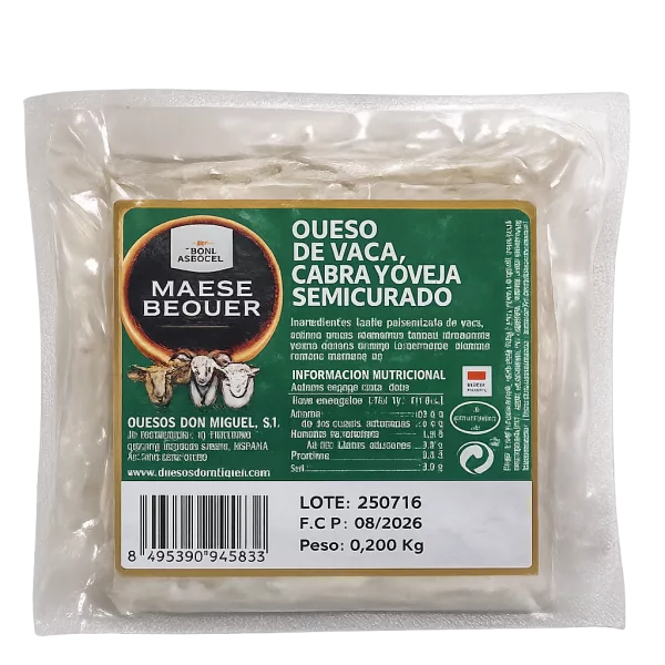 176 Queso de Mezcla Semicurado Mini (Maese Becquer) de 450 a 510g