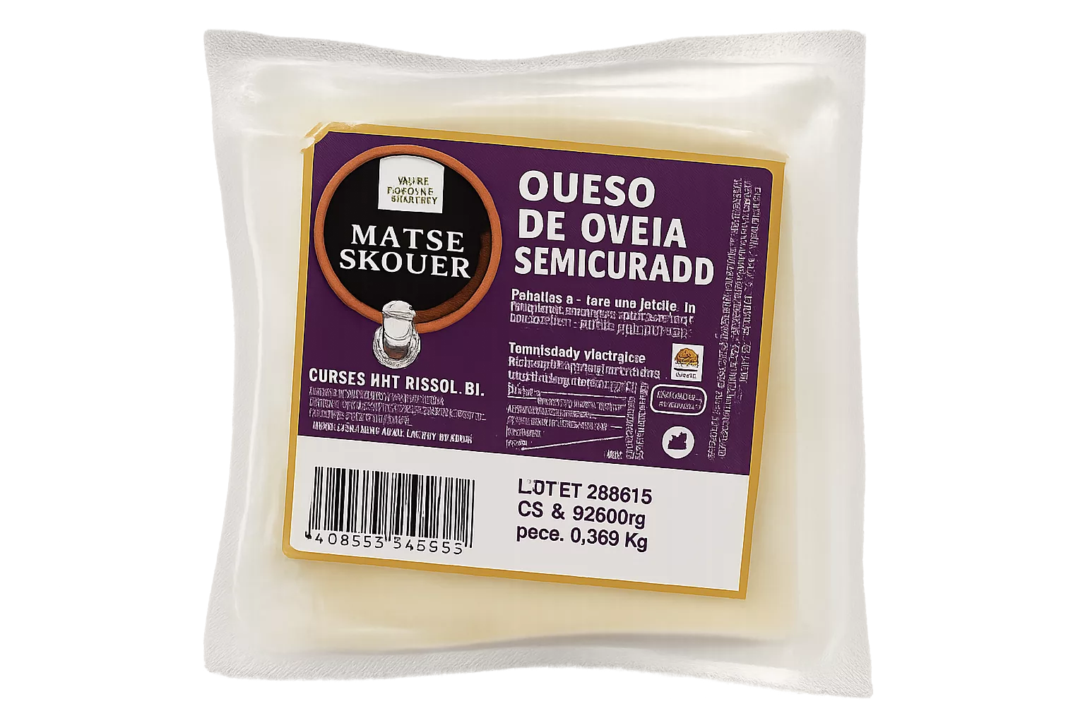 179 Queso de Oveja Semicurado Cuña (Maese Becquer) 210 a 350g