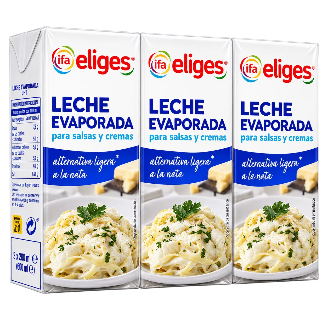 ChatGPT Image 15 ago 2026, 21_04_28 Leche Evaporada (Ifa Eliges) 3ud.x200ml