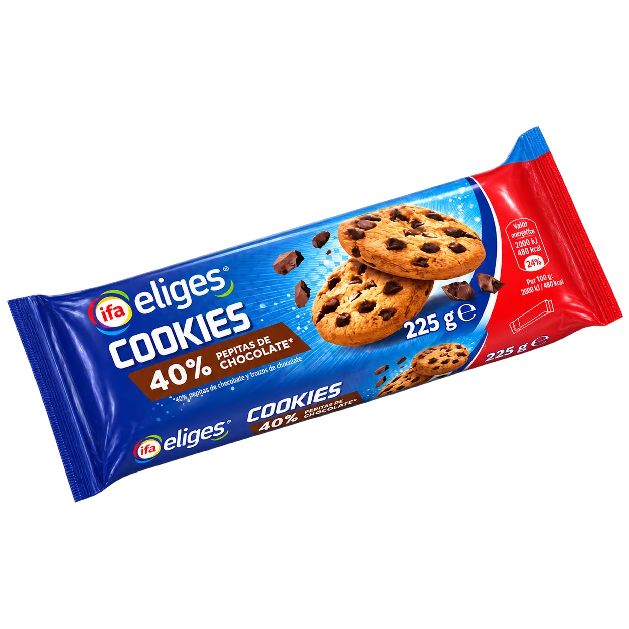ChatGPT Image 16 ago 2026, 08_10_58 Galletas Cookies 40% Pep (Ifa Eliges) 225g