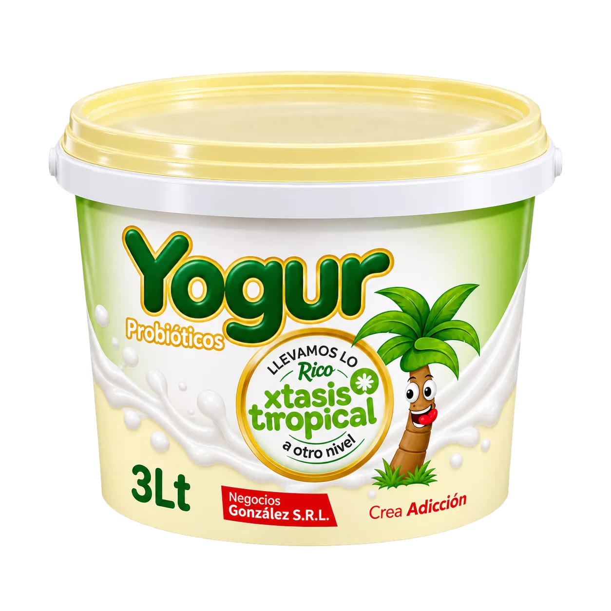 Yogurt cremoso de Fresa (xTasis Tropical) 3L
