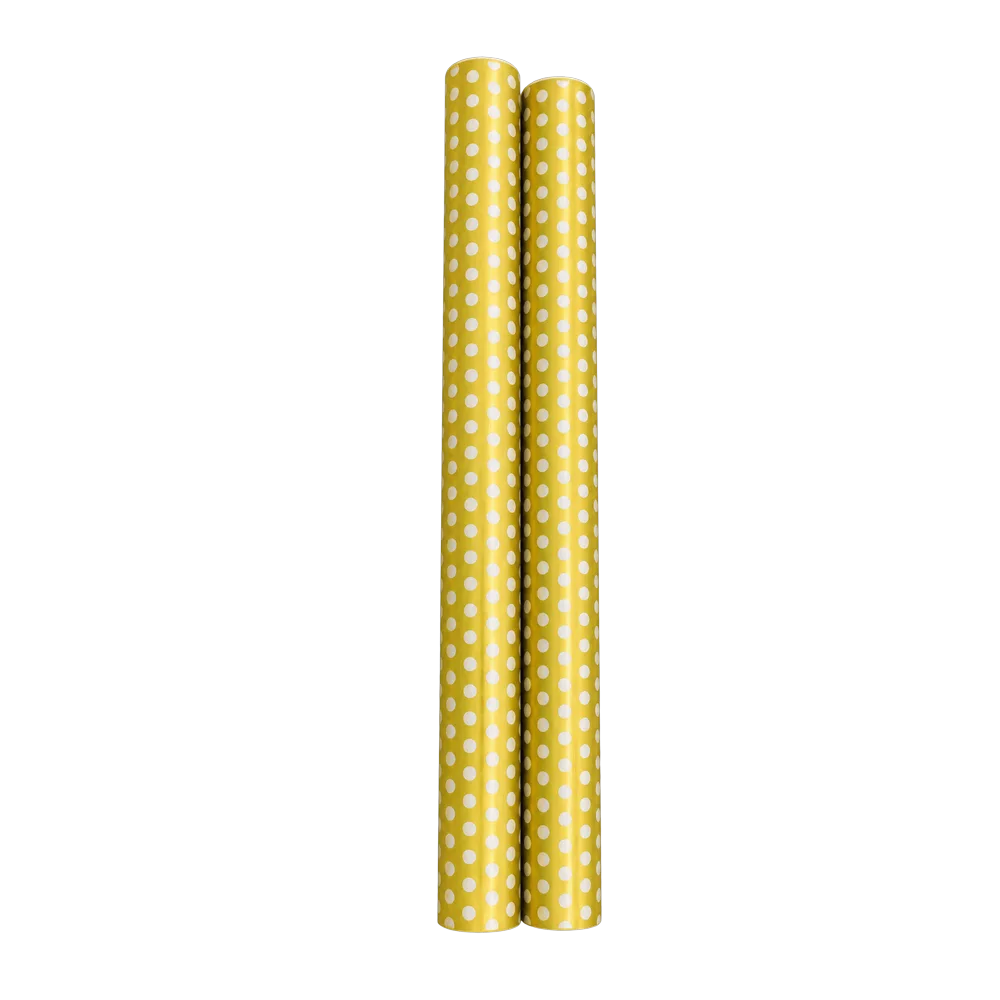 0002151400126 Rollo papel regalo lunares oro plata (AR) 70x200 cm - MercoCaribe